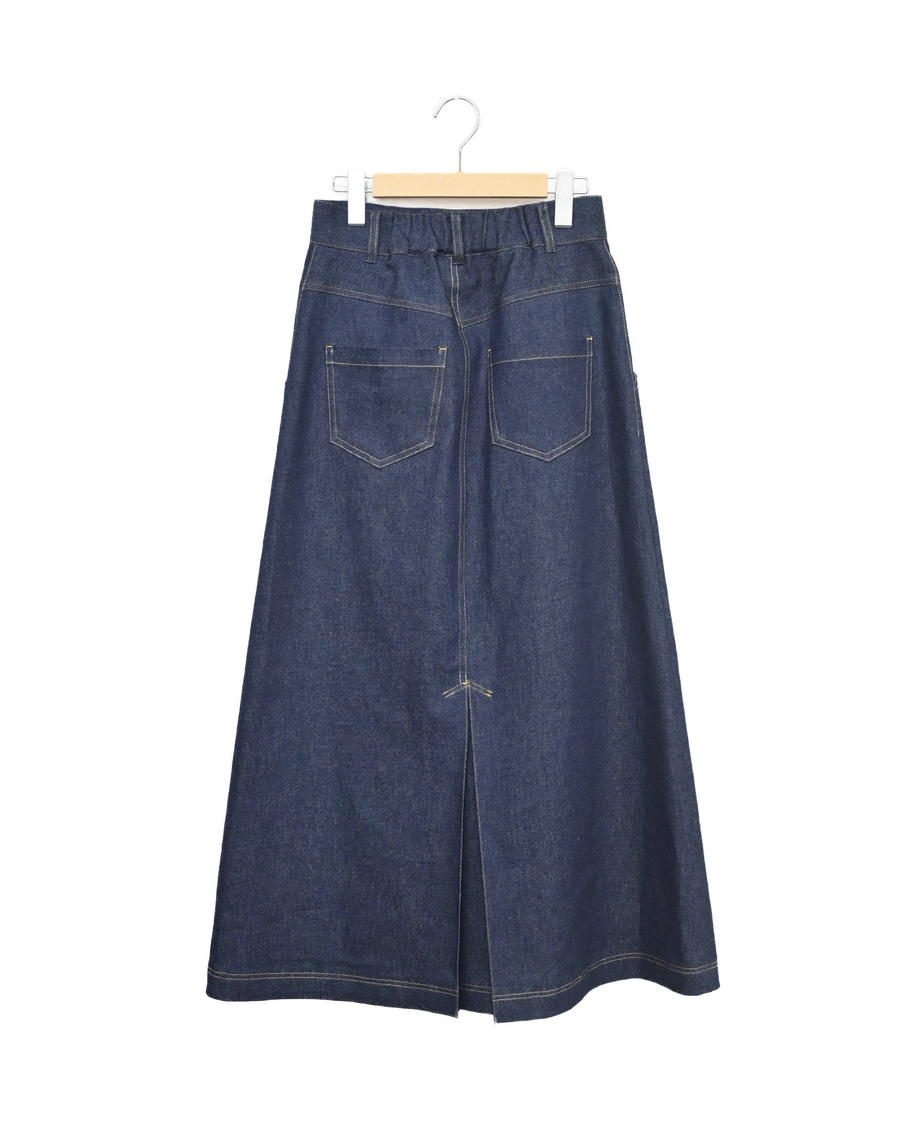10ozストレッチデニム ロングスカート（T256-86002） – trois