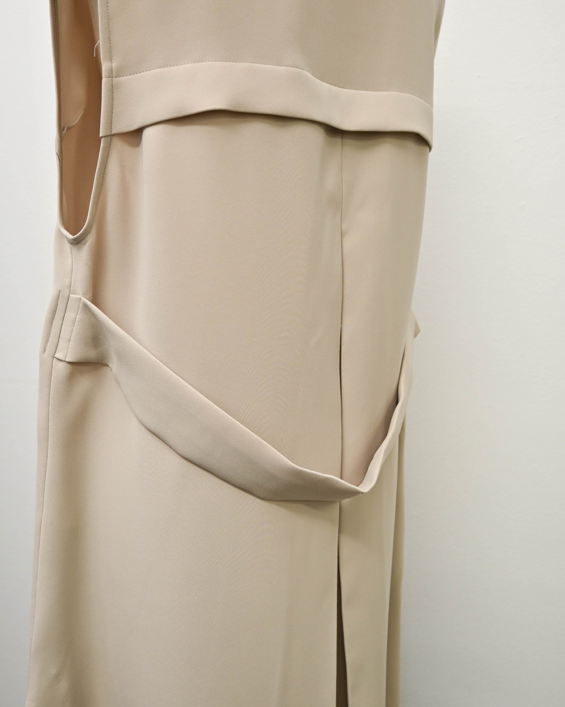 ダブルクロス ノーカラーロングジレ（T261-83004） – trois