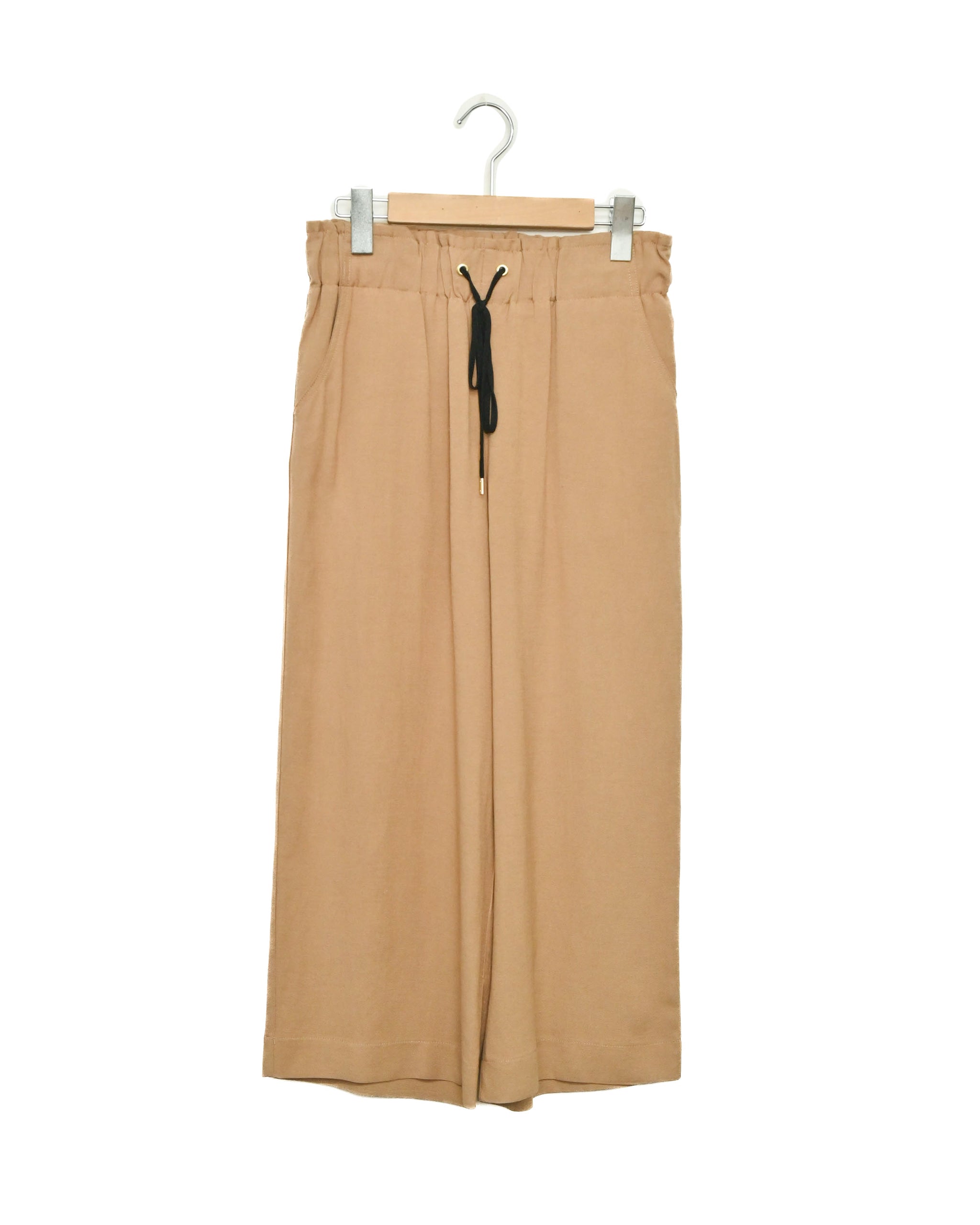 麻レーヨン 8.5分丈セミワイドパンツ（T261-87069） – trois