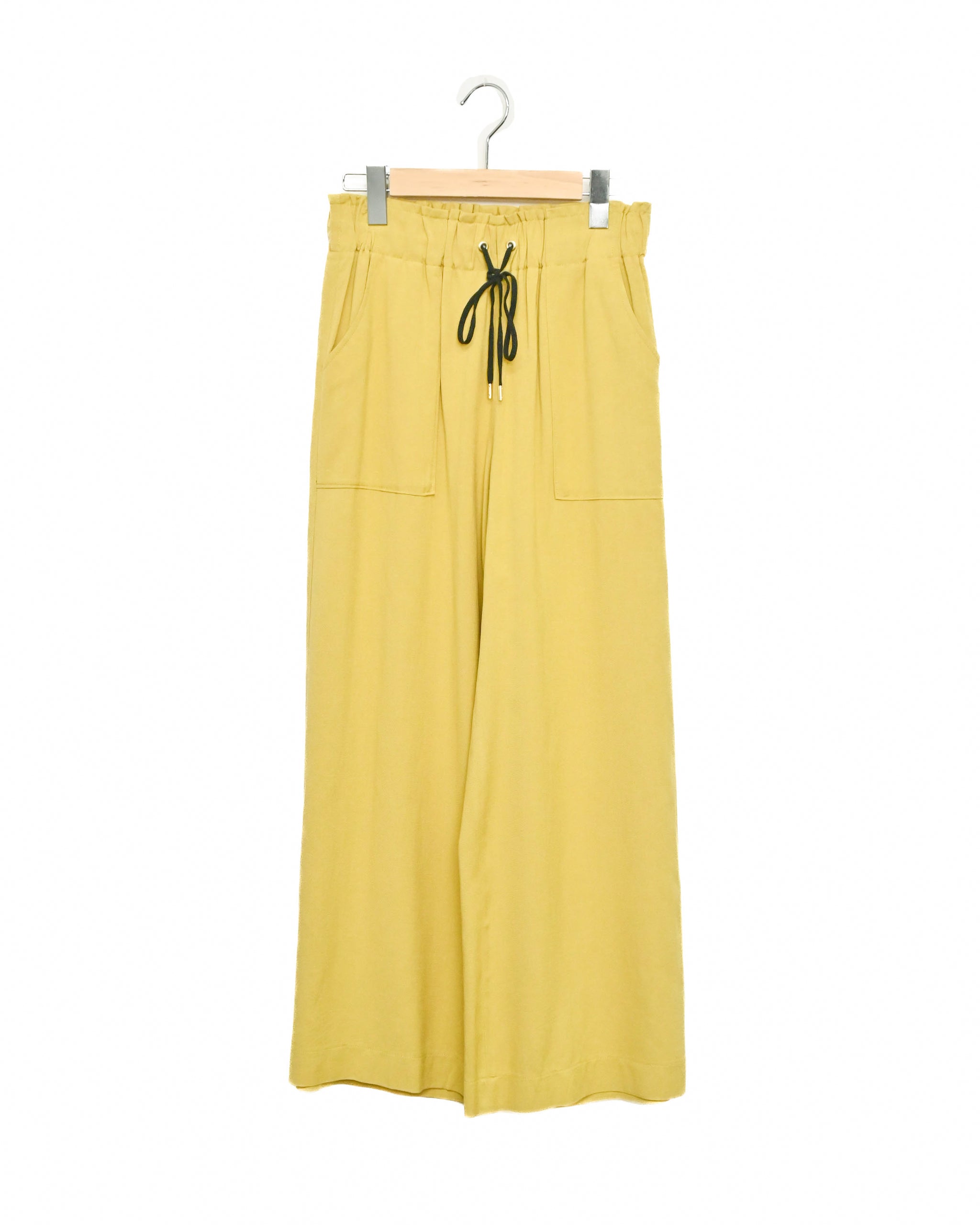 麻レーヨン セミワイドパンツ（T261-87068） – trois
