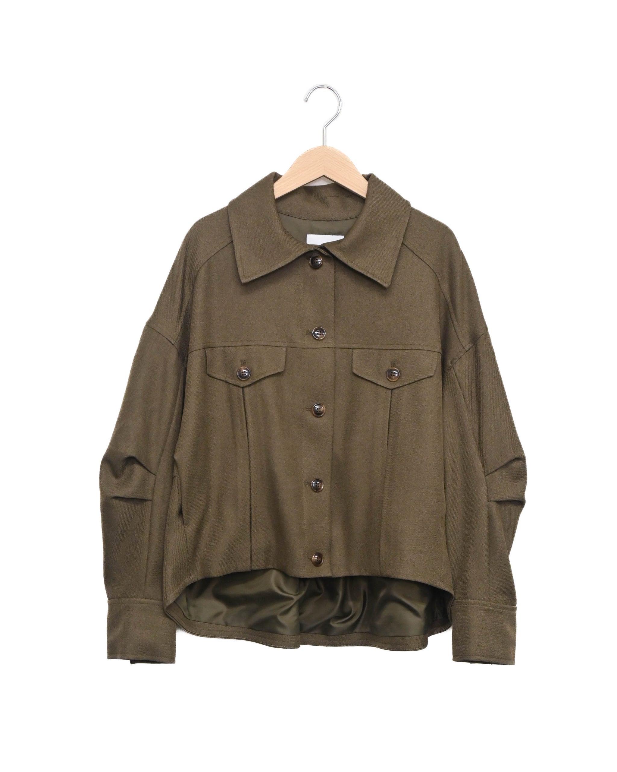 その他 1124-51 ウールライクカルゼ ショートジャケット（T256-83065） – trois