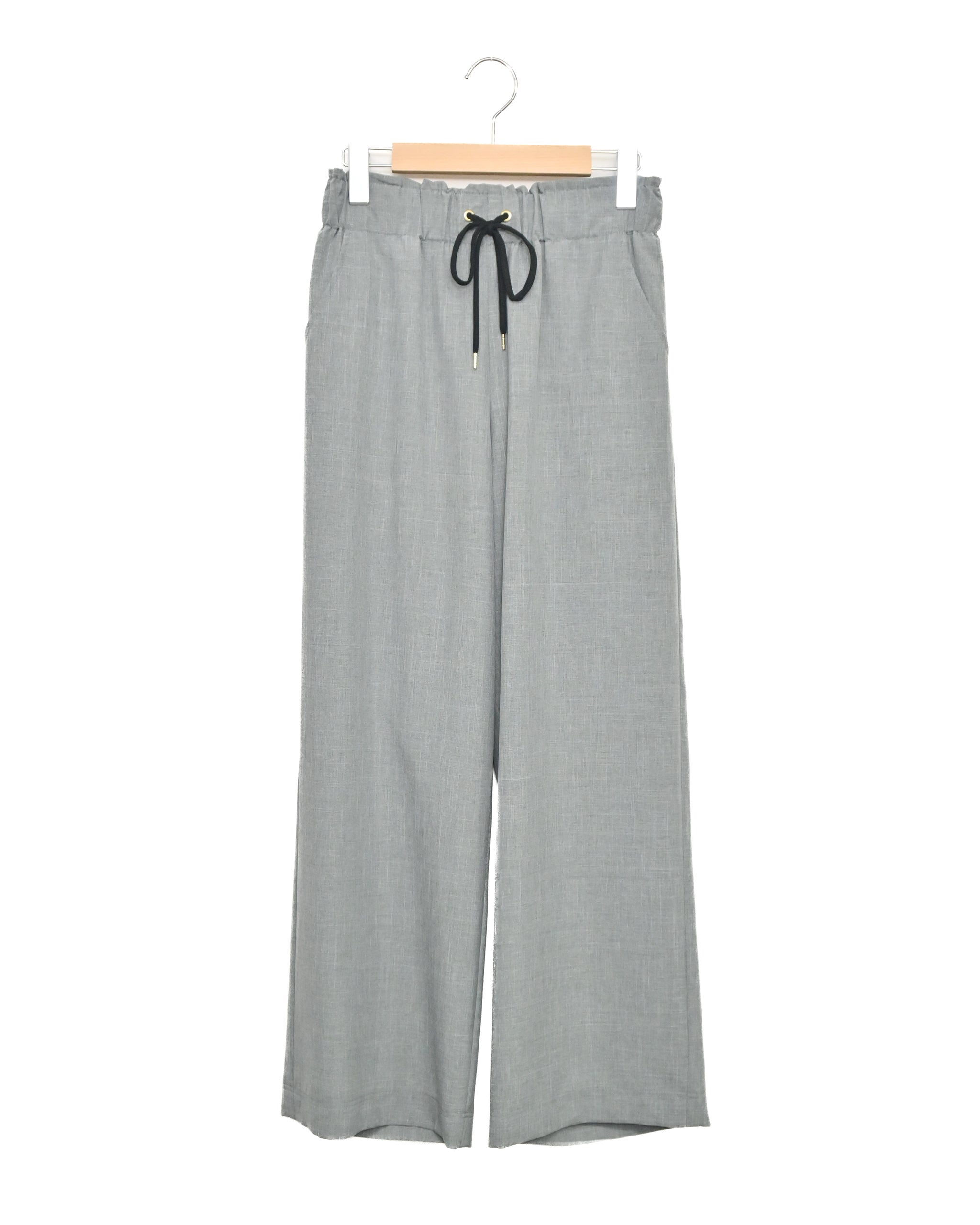 シャンブレー セミワイドパンツ（T261-87066） – trois