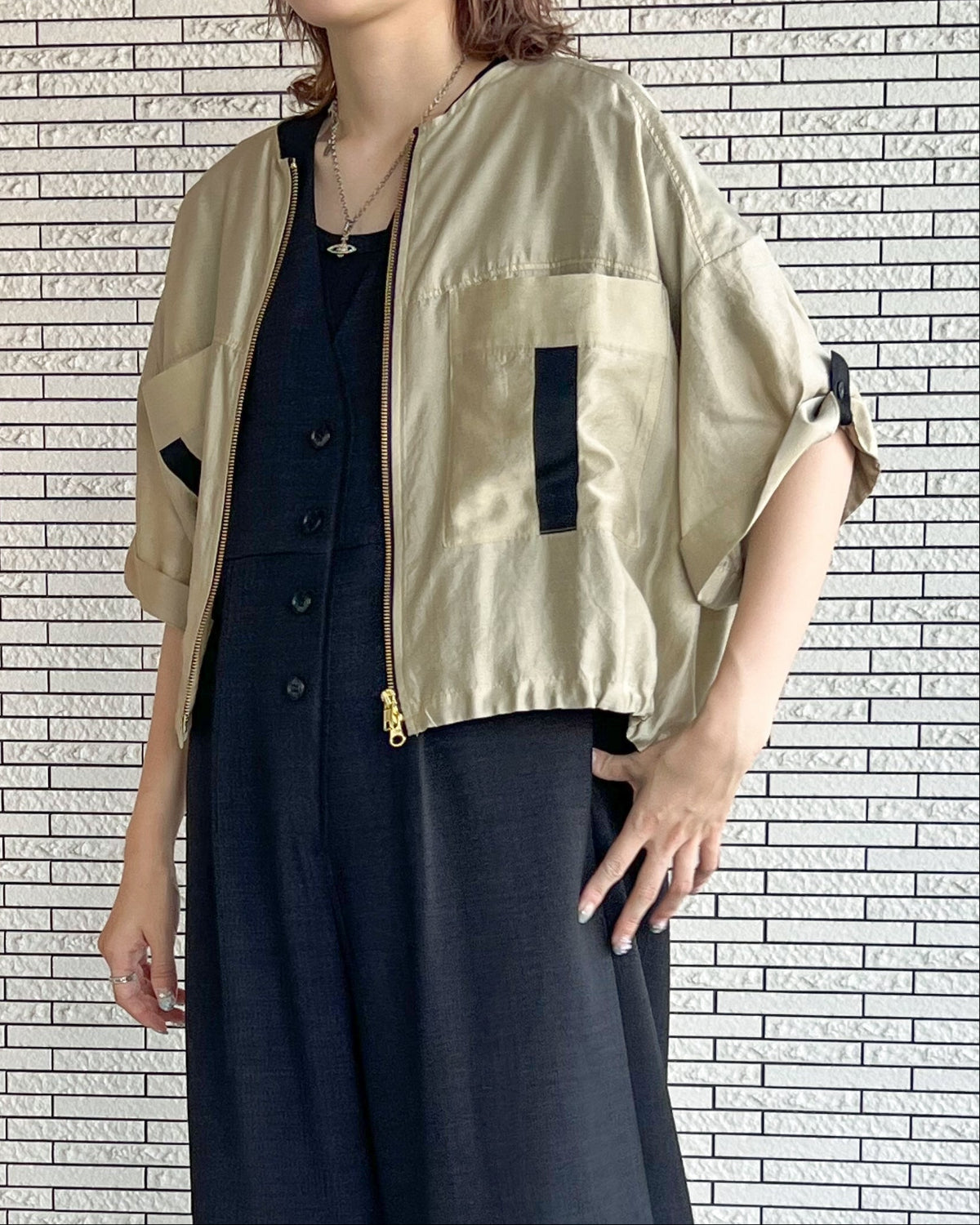 ビンテージワッシャー ZIPブルゾン（T261-83046） – trois