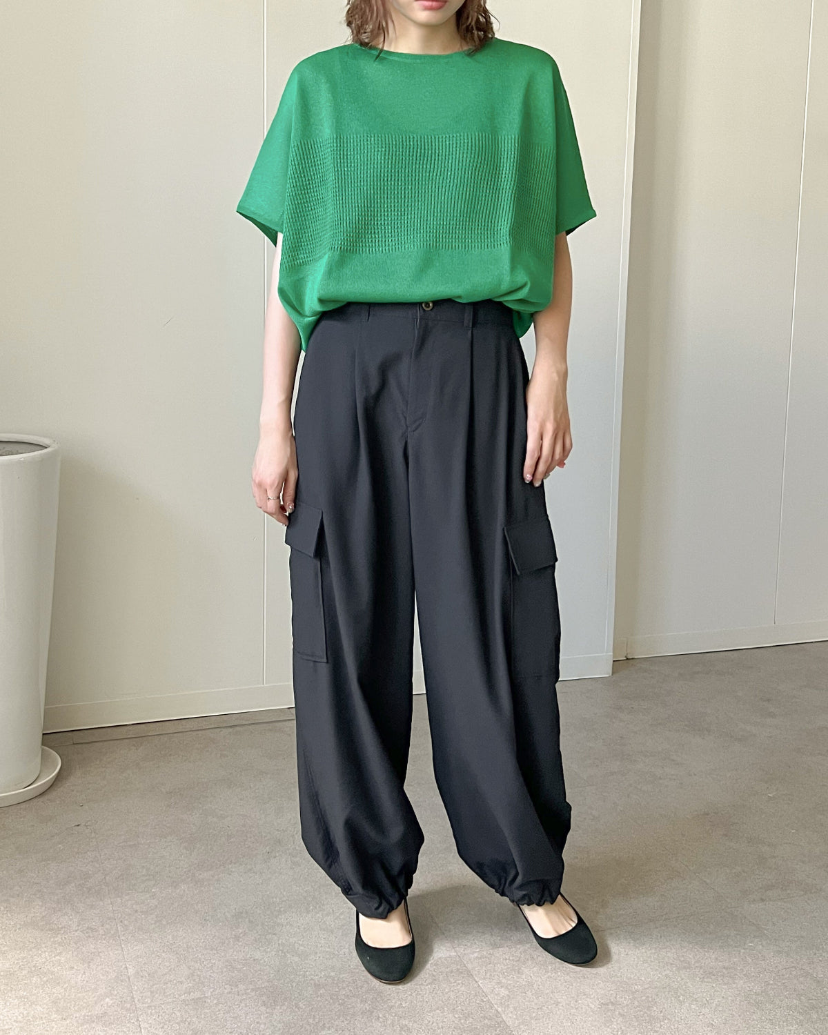 スパンボイルワッシャー カーゴパンツ（T261-87074） – trois